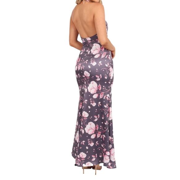 Petal & Pup Mila Floral Halter Maxi dress gray size X-Large XL - Picture 10 of 10